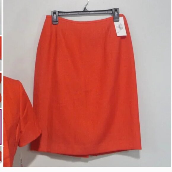 LE SUIT SIZE 10 PETITE SKIRT AND BLAZER SET - Picture 4 of 11